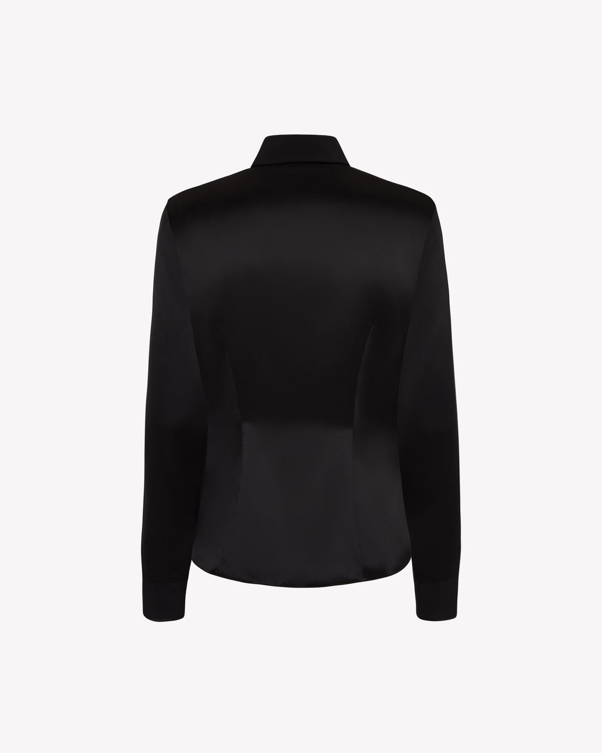 Silk Fitted Shirt - Black SERENA BUTE