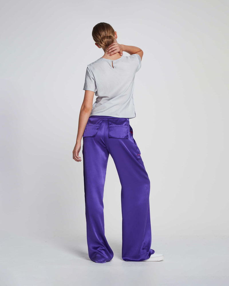 Silk Inside Out Trouser - Amethyst Purple picture #4