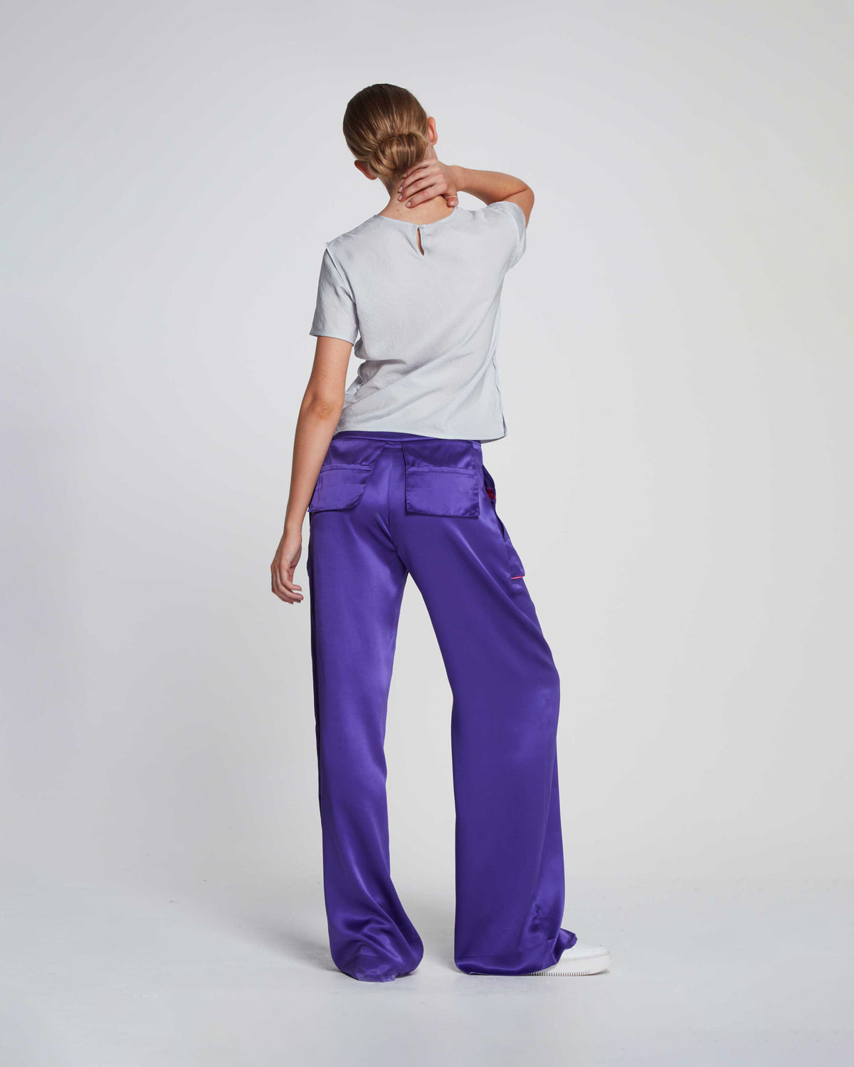 Silk Inside Out Trouser - Amethyst Purple SERENA BUTE