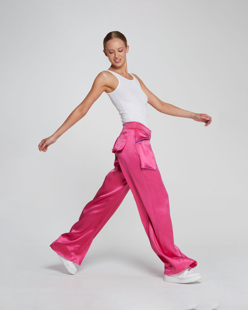 Silk Inside Out Trouser - Pink picture #1