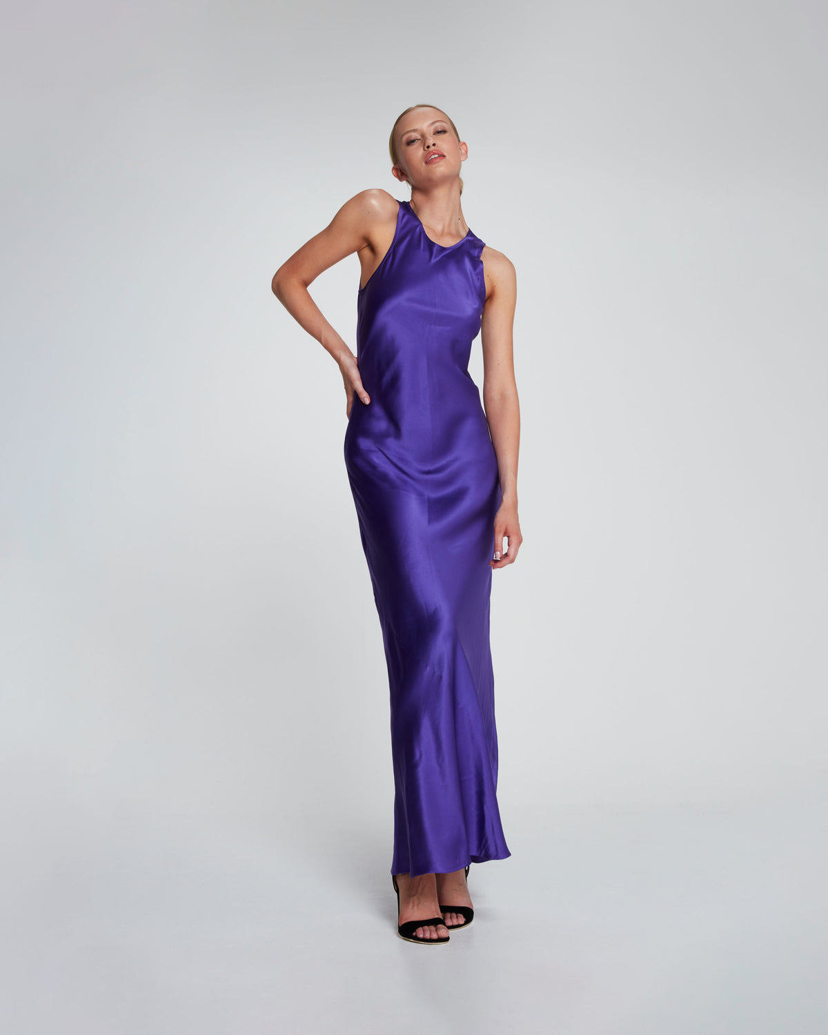 Silk Tank Dress - Amethyst Purple SERENA BUTE