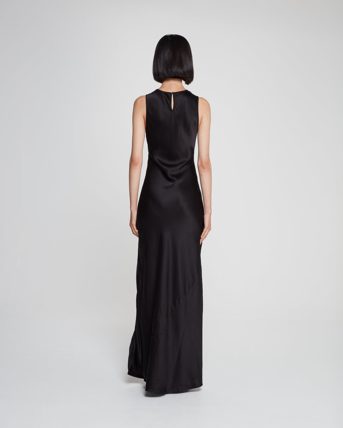 Silk Tank Dress - Black