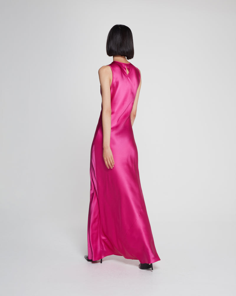 Silk Tank Dress - Raspberry Pink picture #4