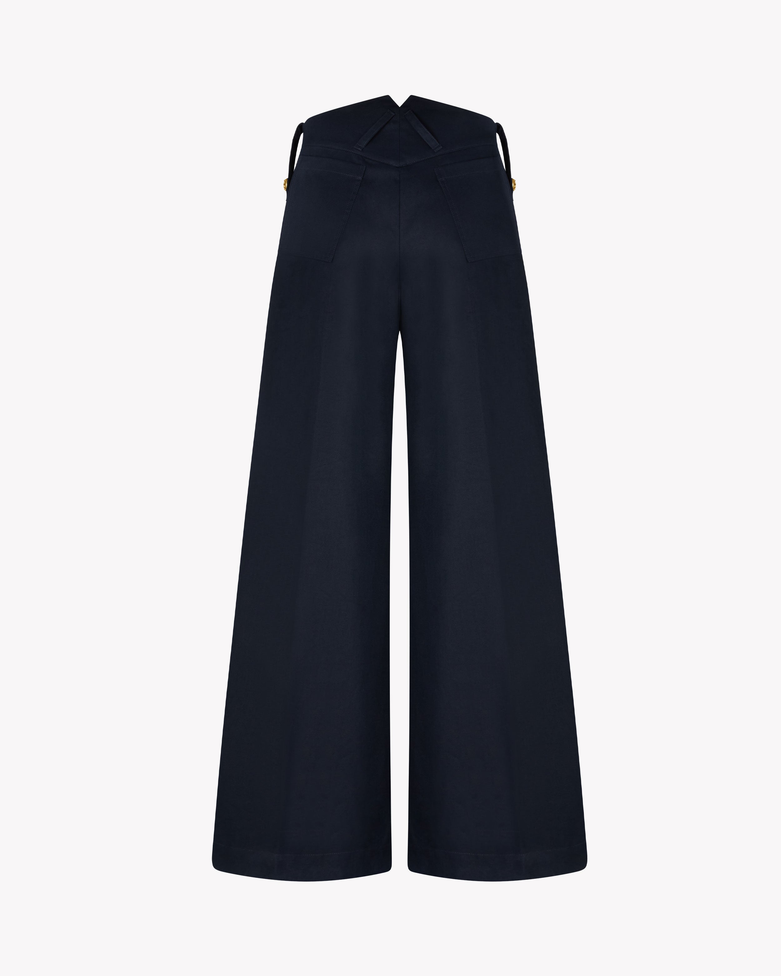 Slouchy Wide Leg Trouser - Midnight Navy