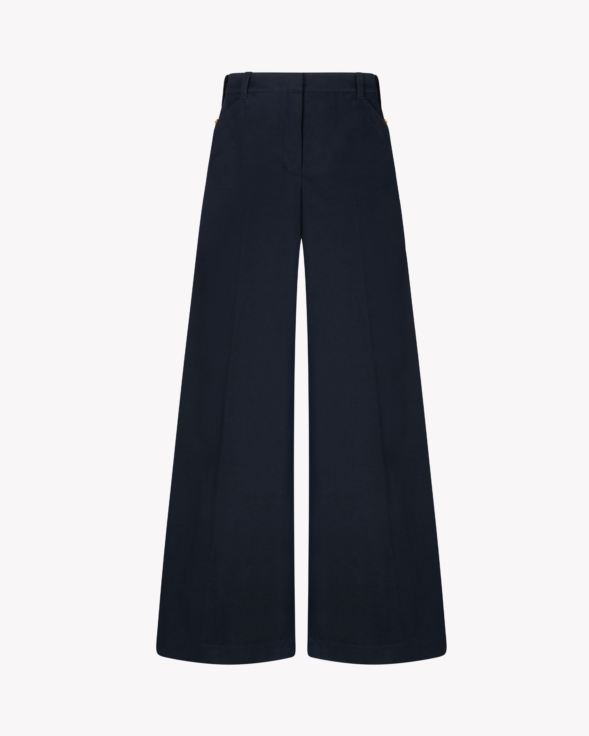 Slouchy Wide Leg Trouser - Midnight Navy