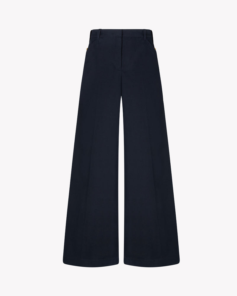 Slouchy Wide Leg Trouser - Midnight Navy picture #2