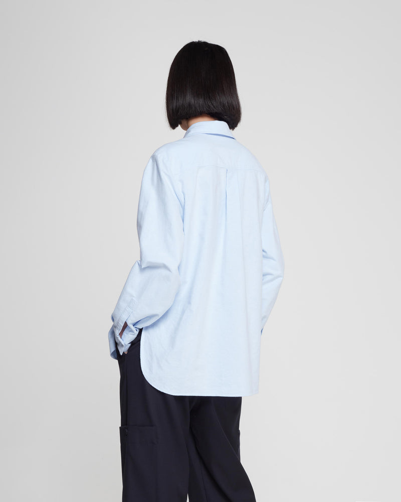 Soft Cotton Utility Shirt - Light Blue picture #3
