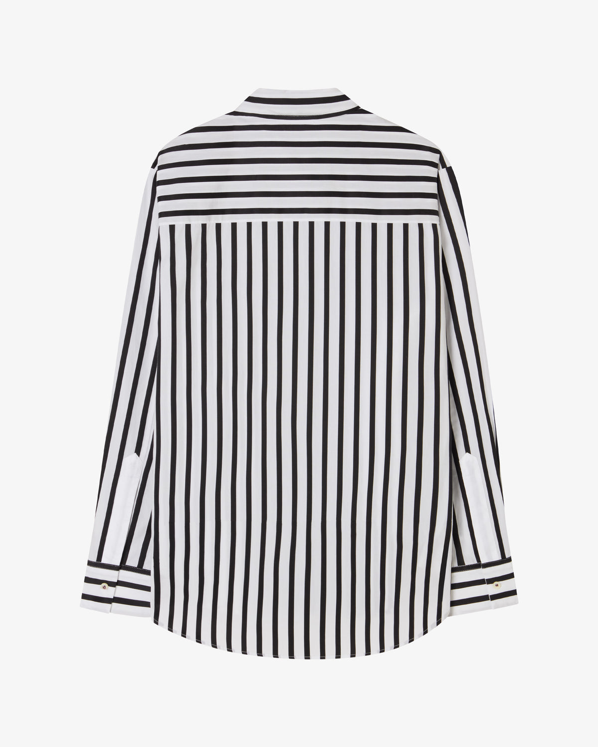 Striped Button Down Shirt - White/Black