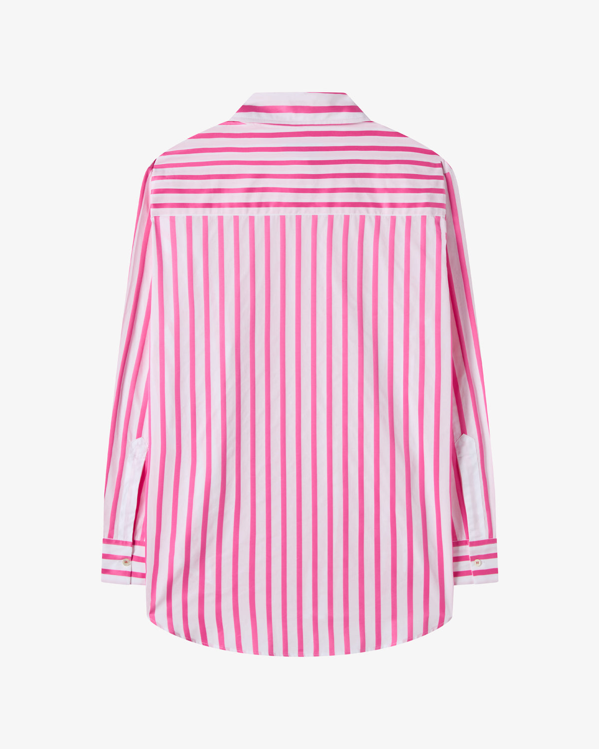 Striped Button Down Shirt - White/Pink