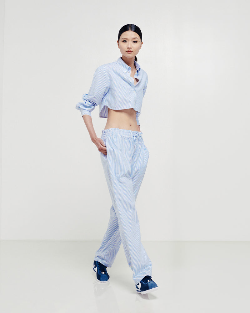 Striped Summer Jogger - Blue/White picture #3