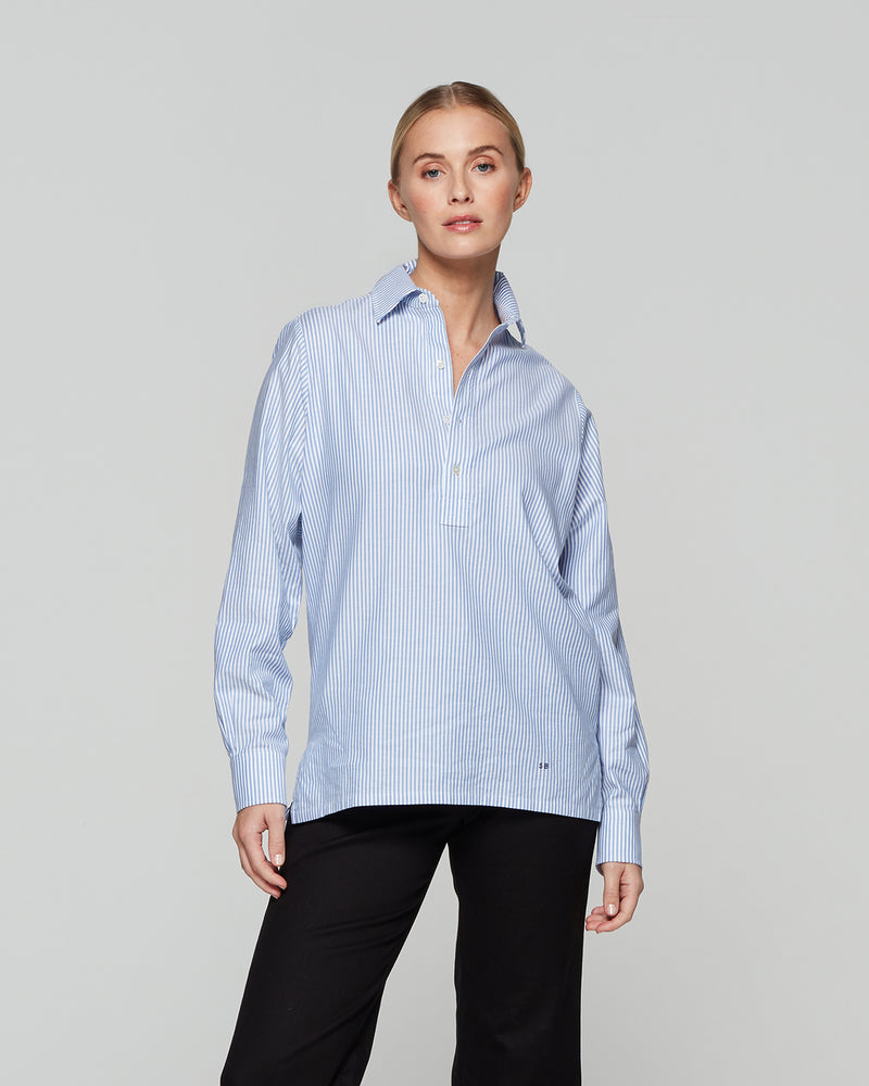 Striped Summer George Shirt - Blue/White picture #3