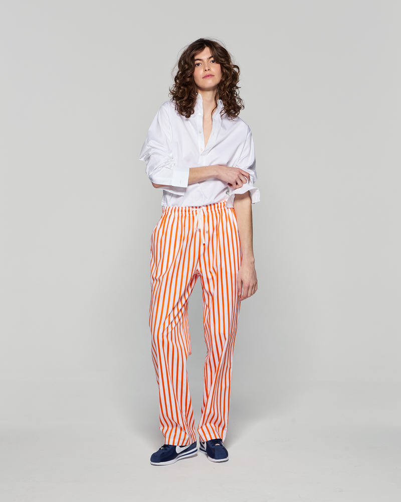 Striped Summer Jogger - White/Orange picture #3