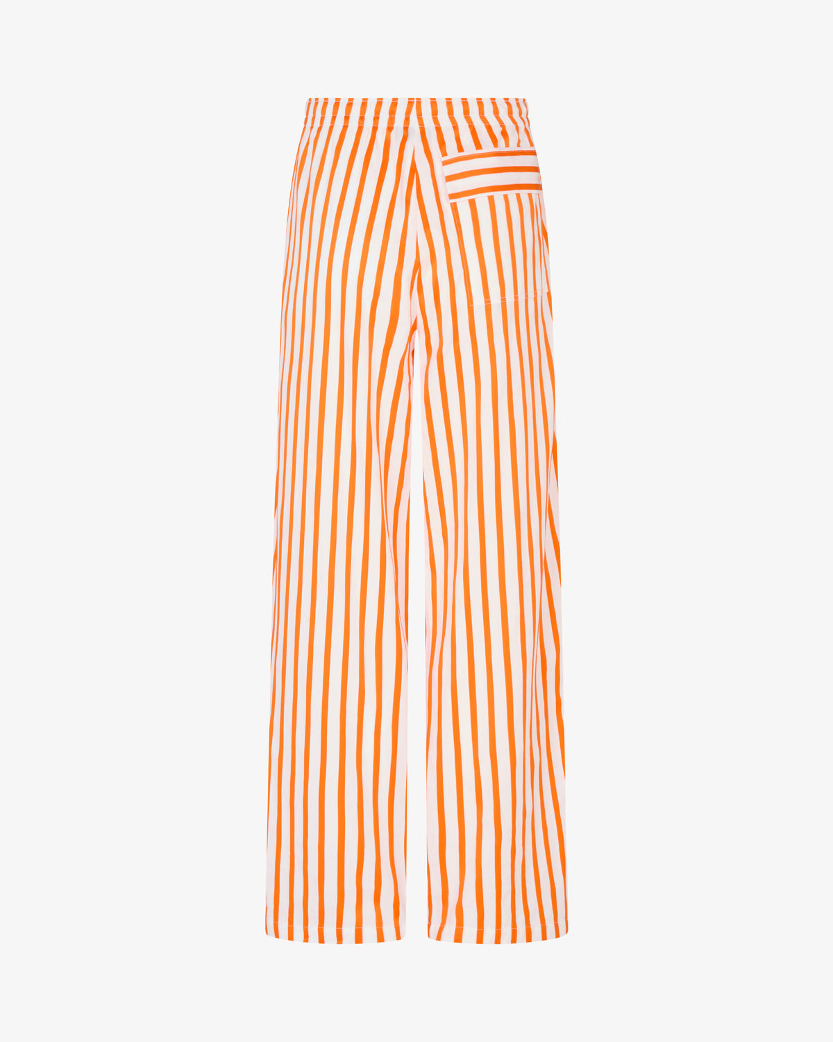 Striped Summer Jogger - White/Orange