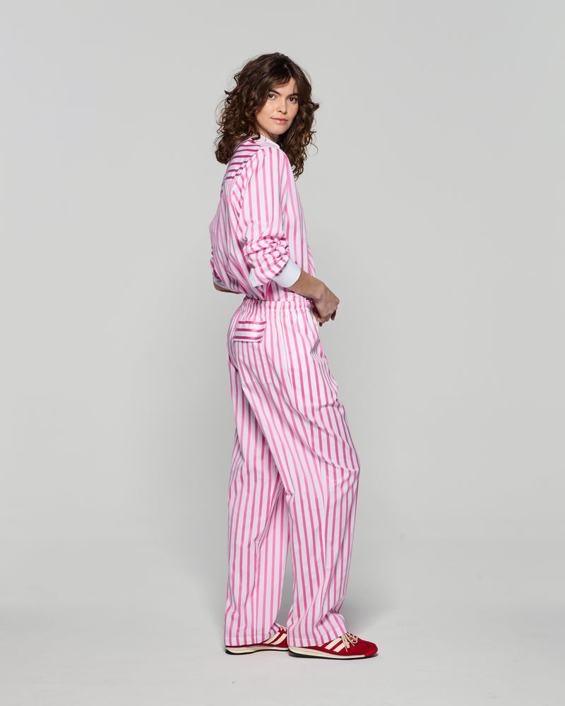 Striped Summer Jogger - White/Pink picture #3