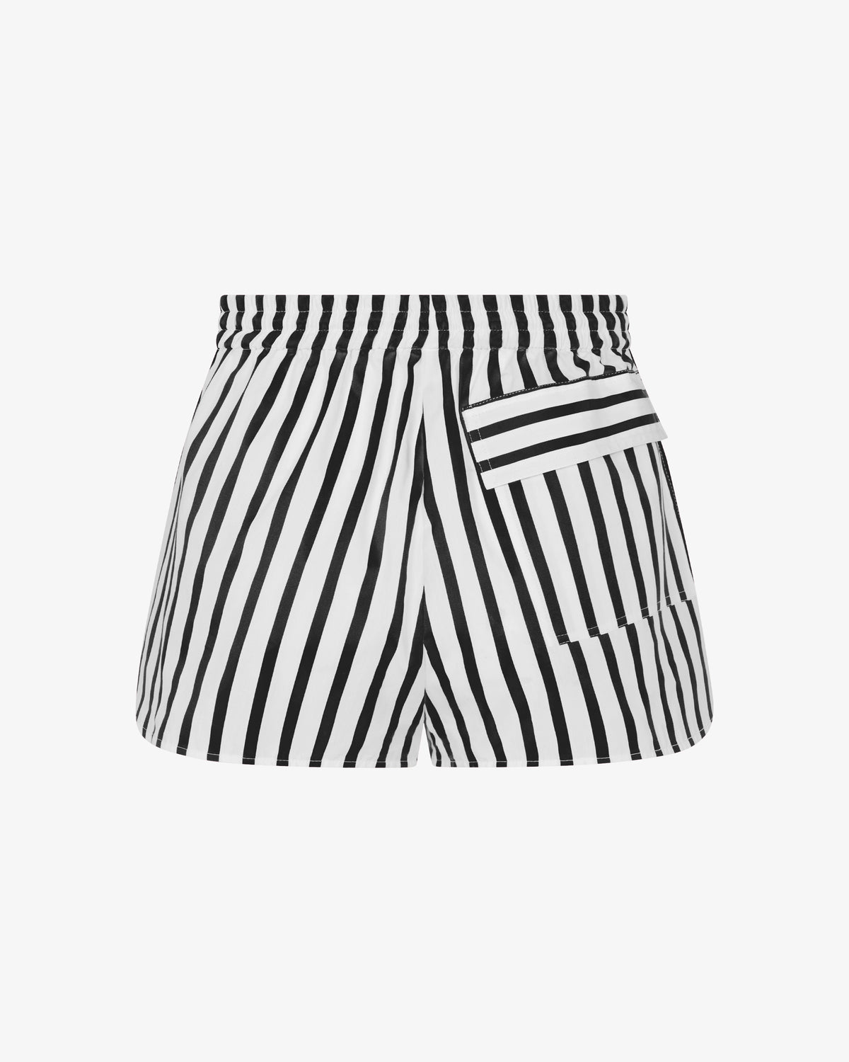 Striped Summer Shorts - White/Black