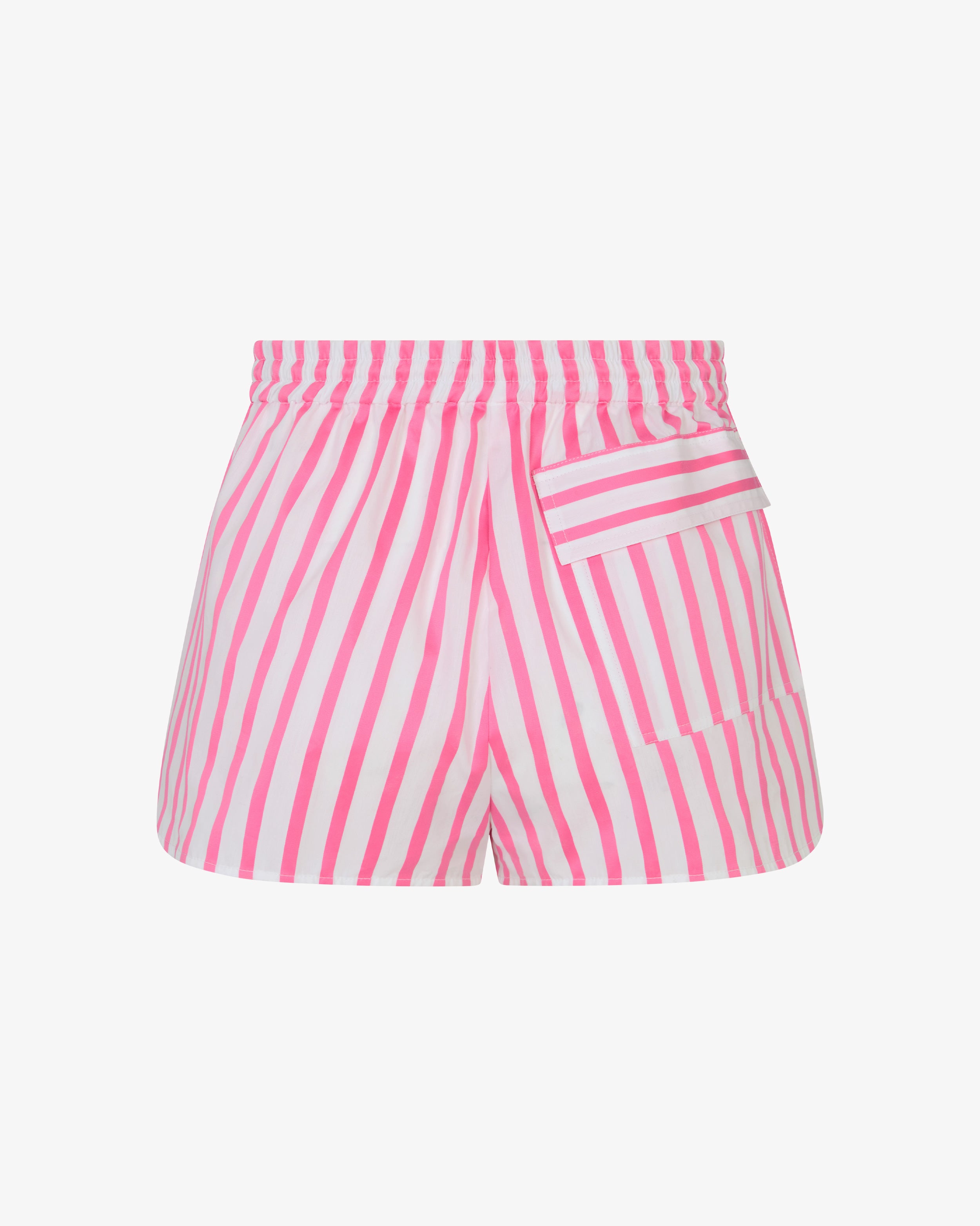 Striped Summer Shorts - White/Pink