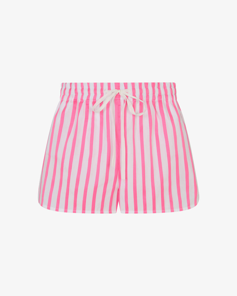 Striped Summer Shorts - White/Pink picture #2