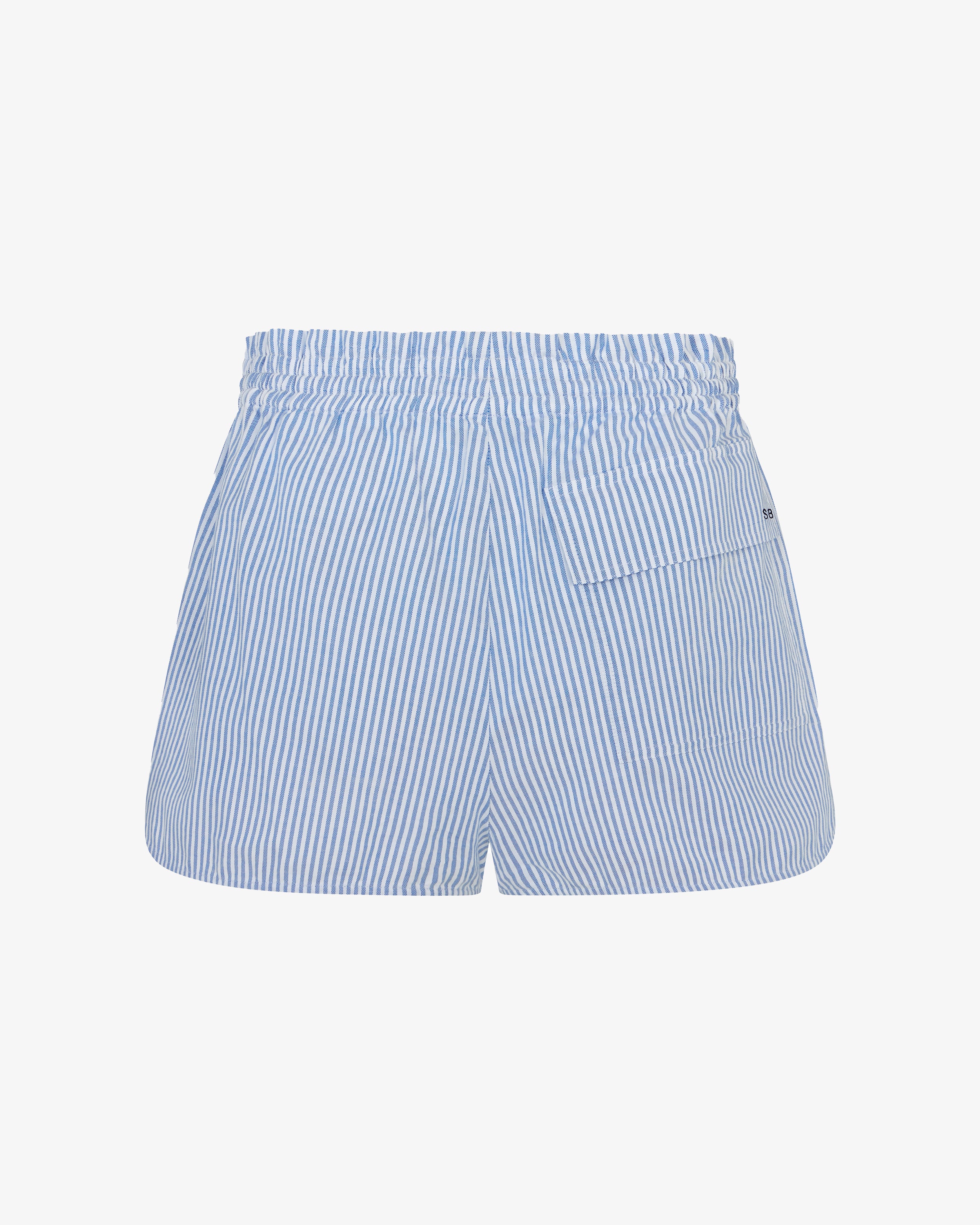 Striped Summer Shorts - Blue/White