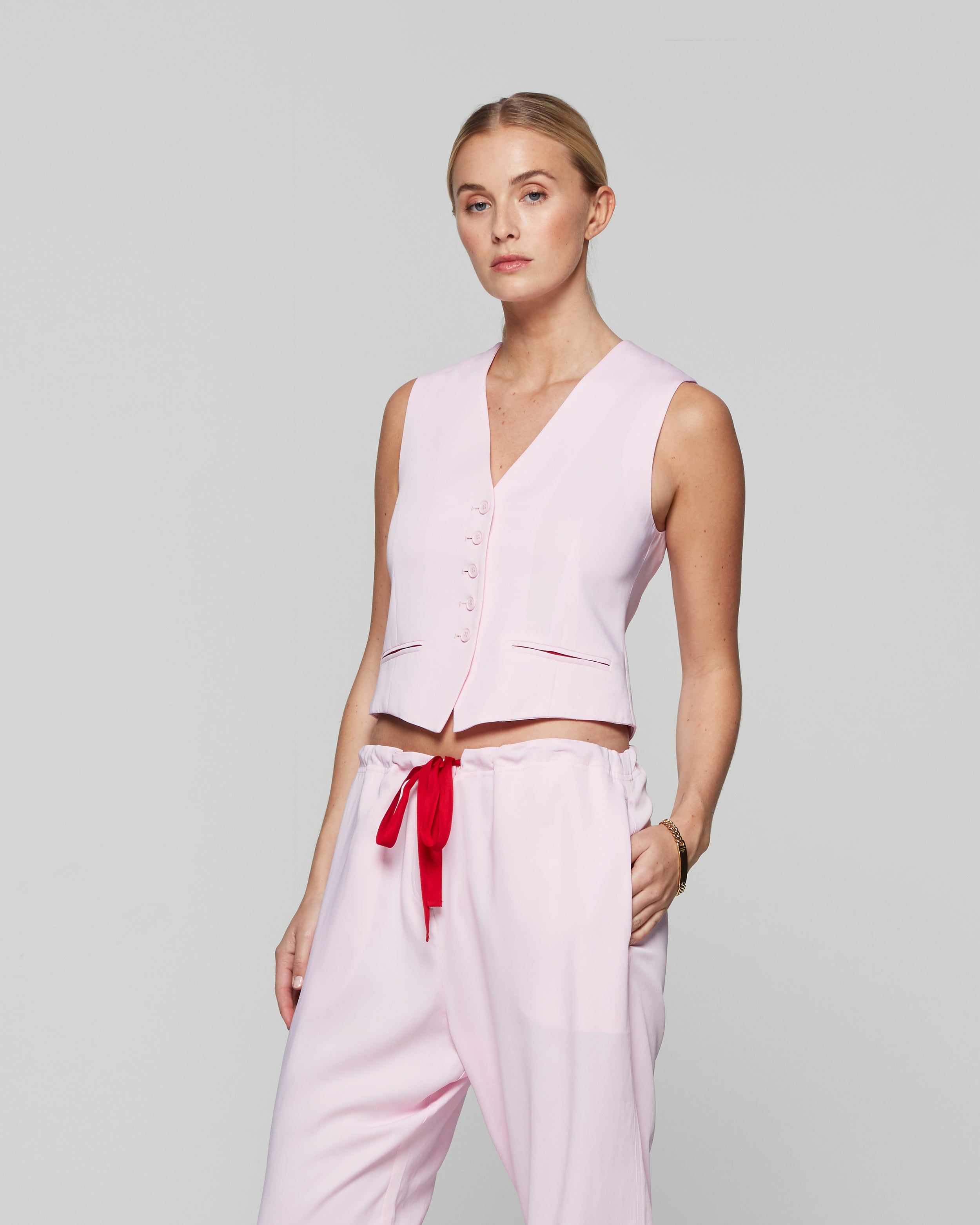 Summer Waistcoat - Pastel Pink