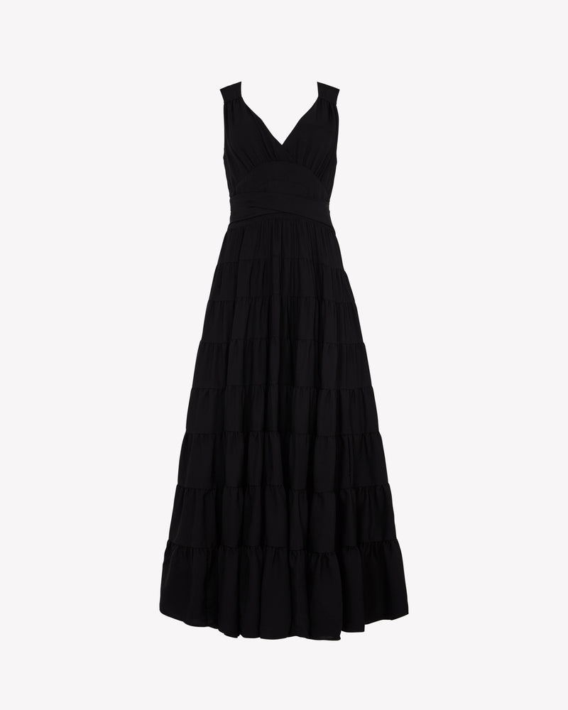 Tiered Summer Dress - Black picture #2