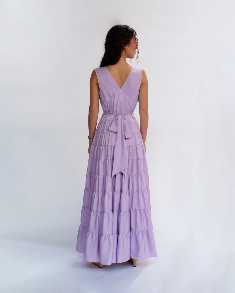 Tiered Summer Dress - Heather Lilac picture #4