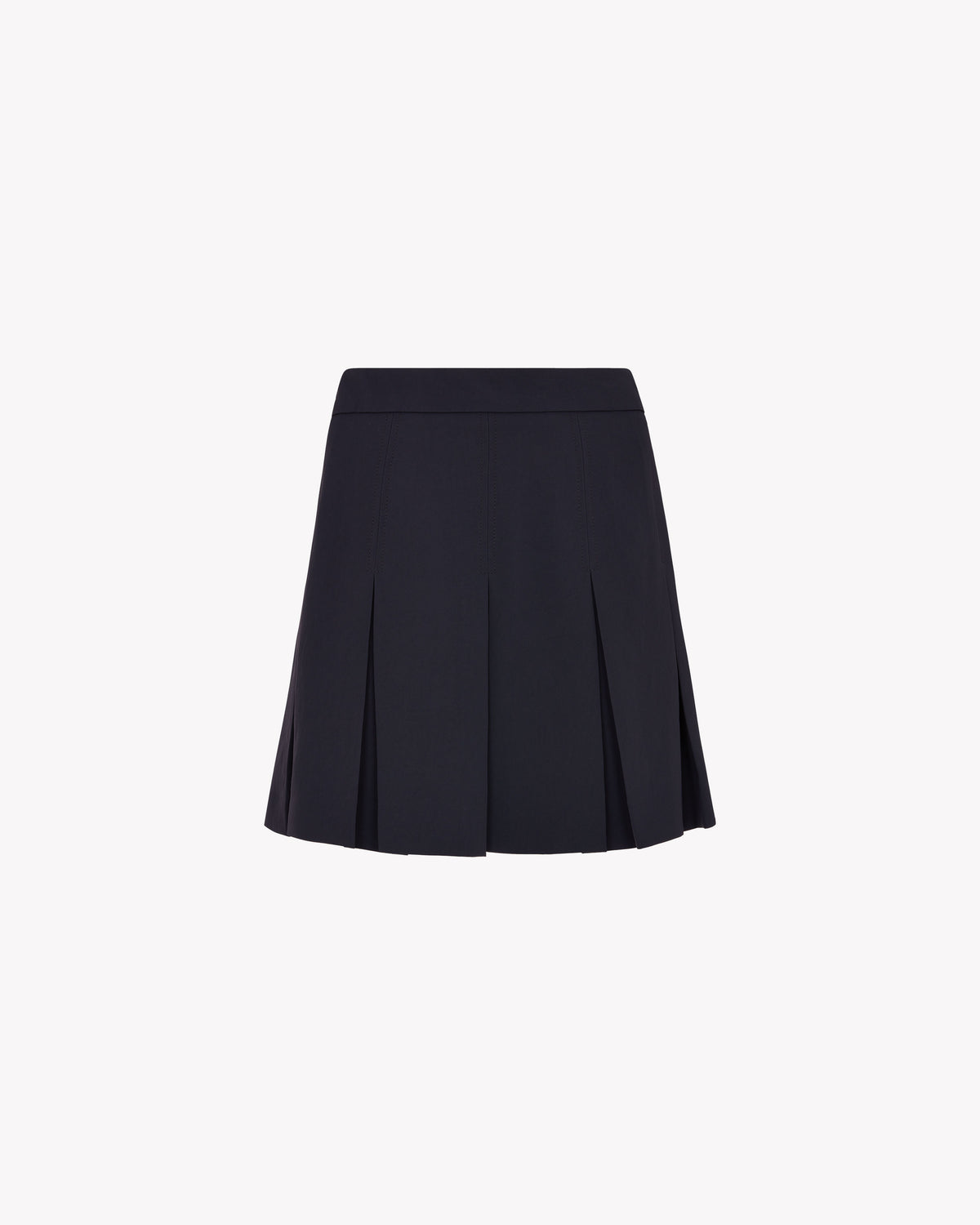 Pleated Mini Skirt - Dark Navy