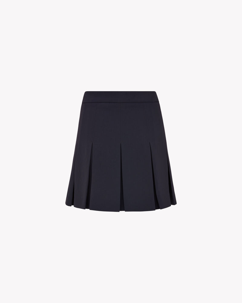 Pleated Mini Skirt - Dark Navy picture #2