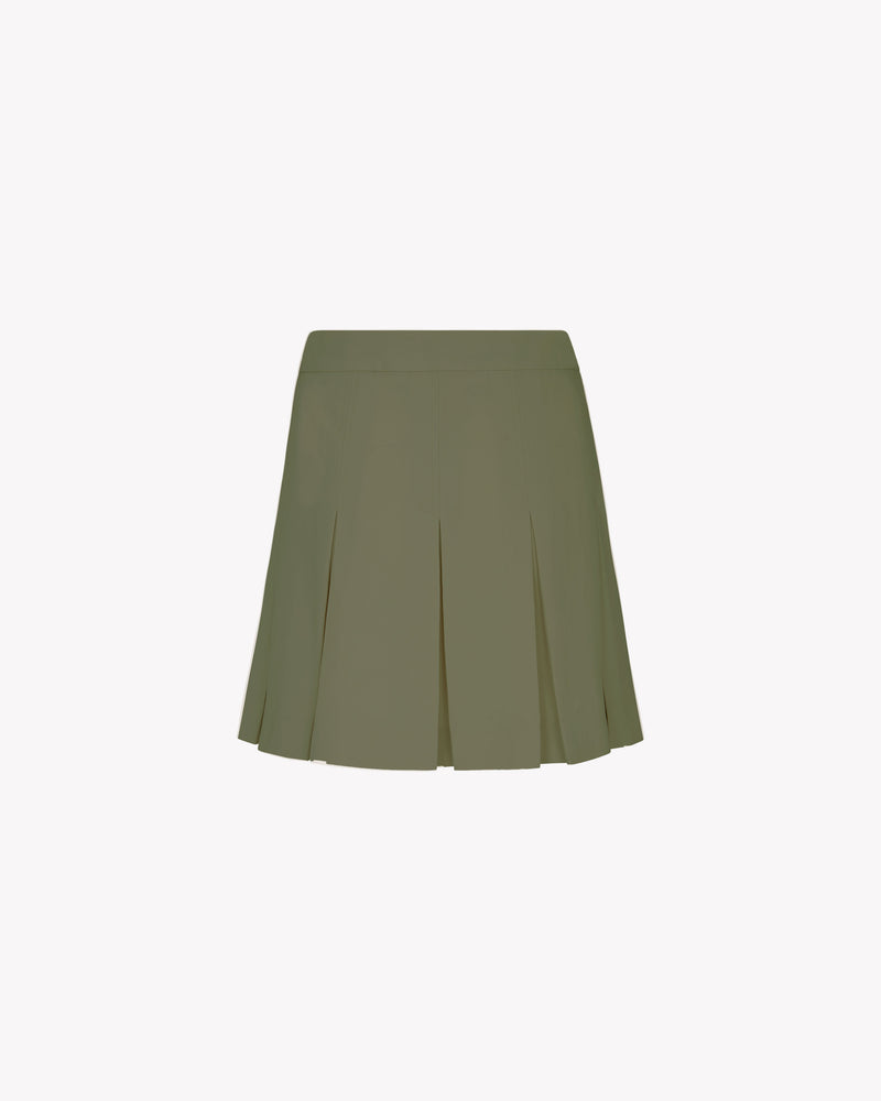 Pleated Mini Skirt - Khaki picture #2