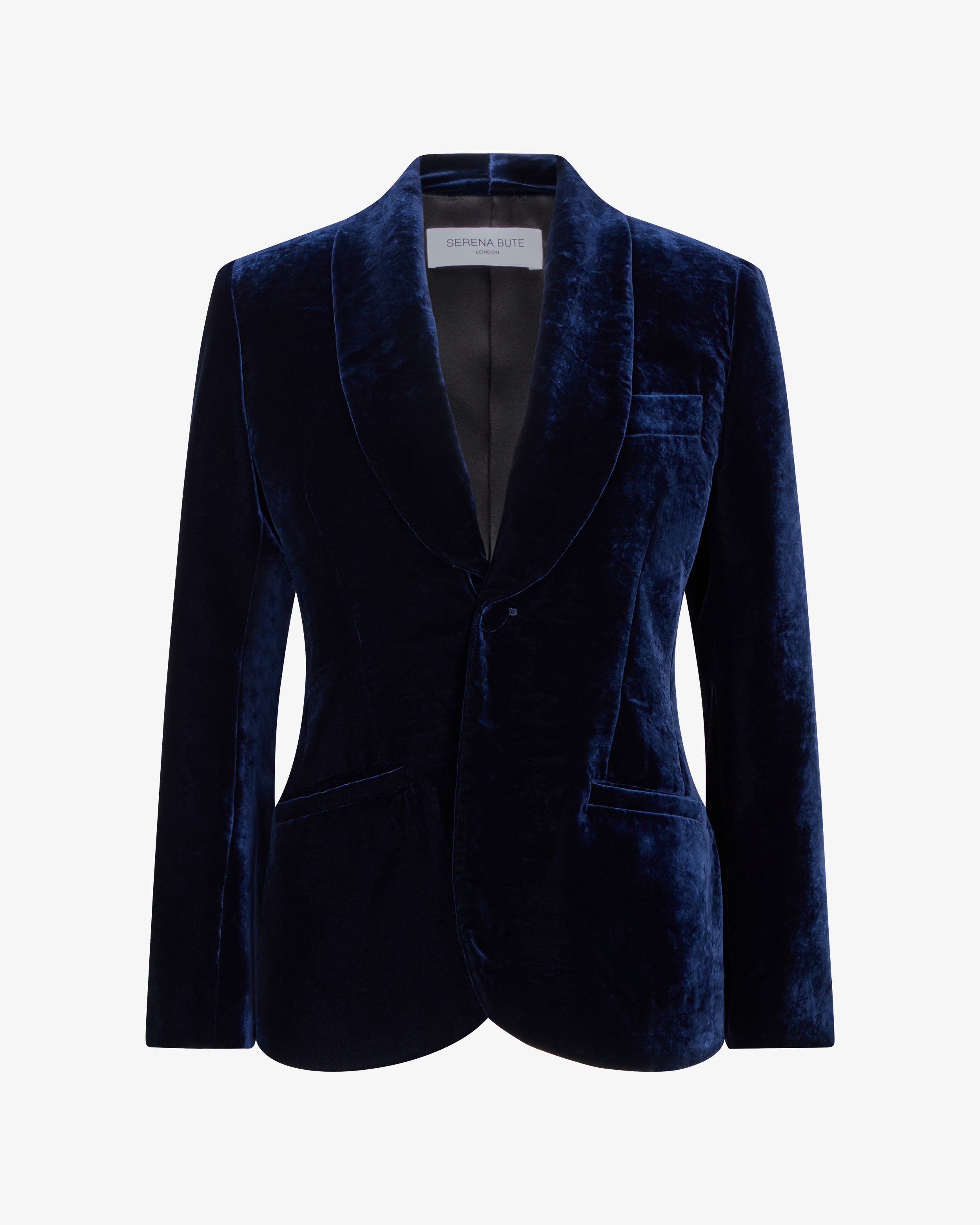 Velvet Blazer - Navy