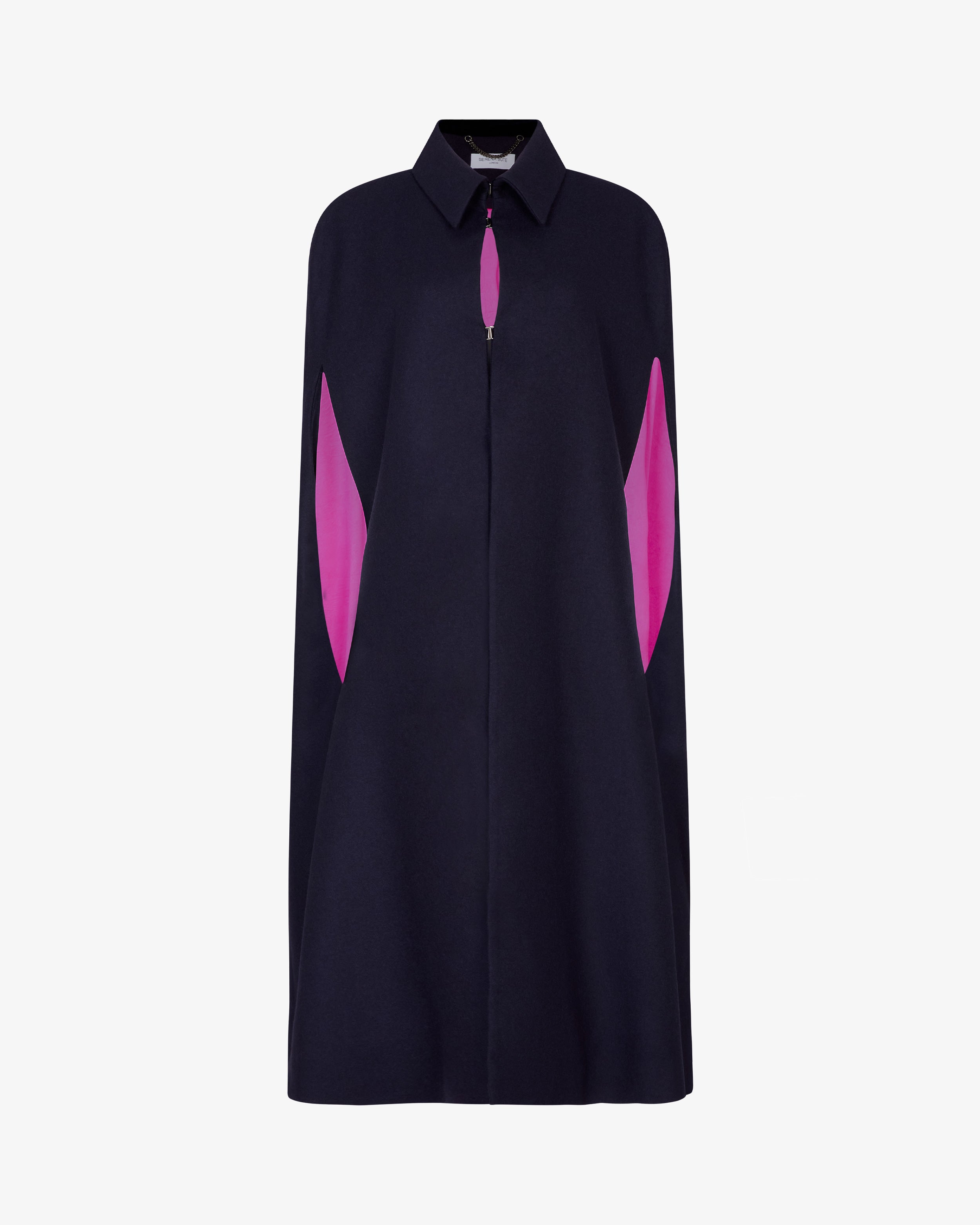 Wool Cape - Midnight Navy