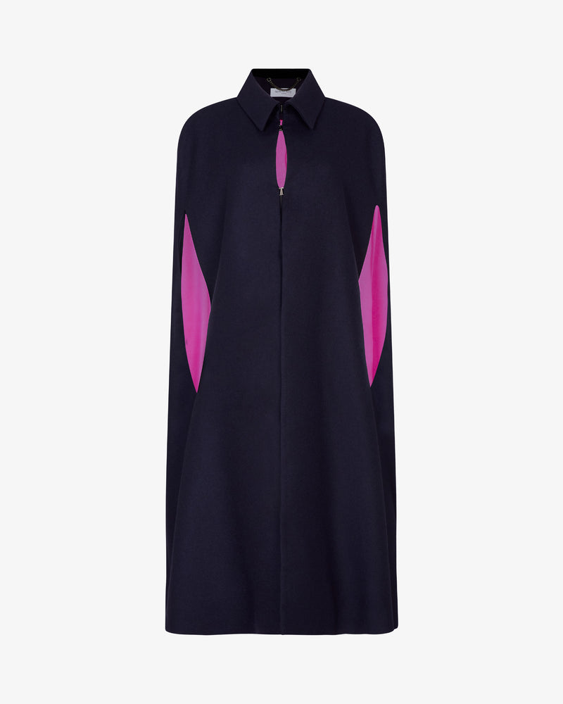 Wool Cape - Midnight Navy picture #2