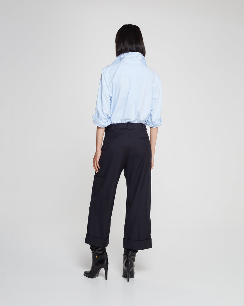 Wool Cargo Trouser - Navy picture #4