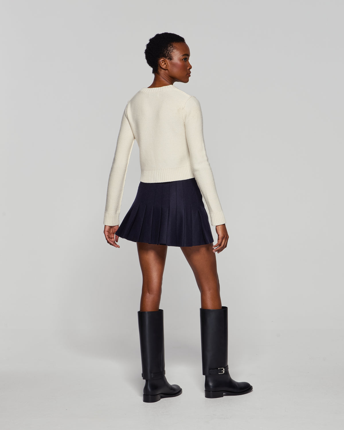 Wool Mini Kilt - Midnight Navy