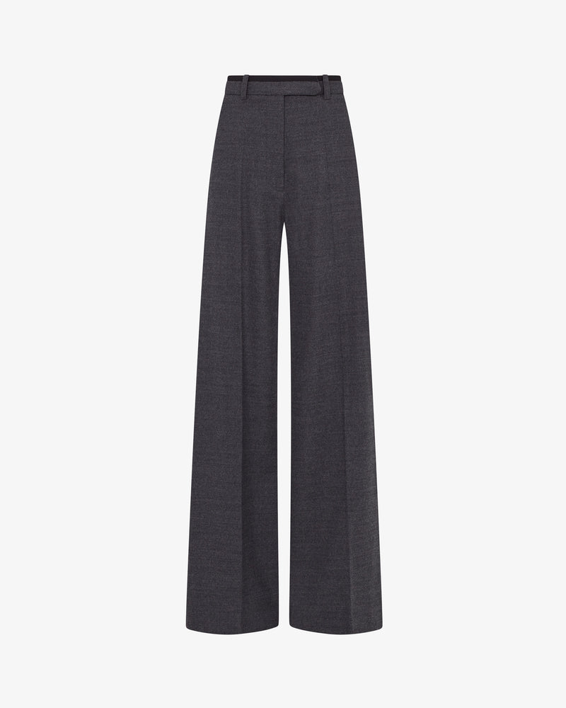 Wool Tailored Trouser - Charcoal Grey Melange picture #2