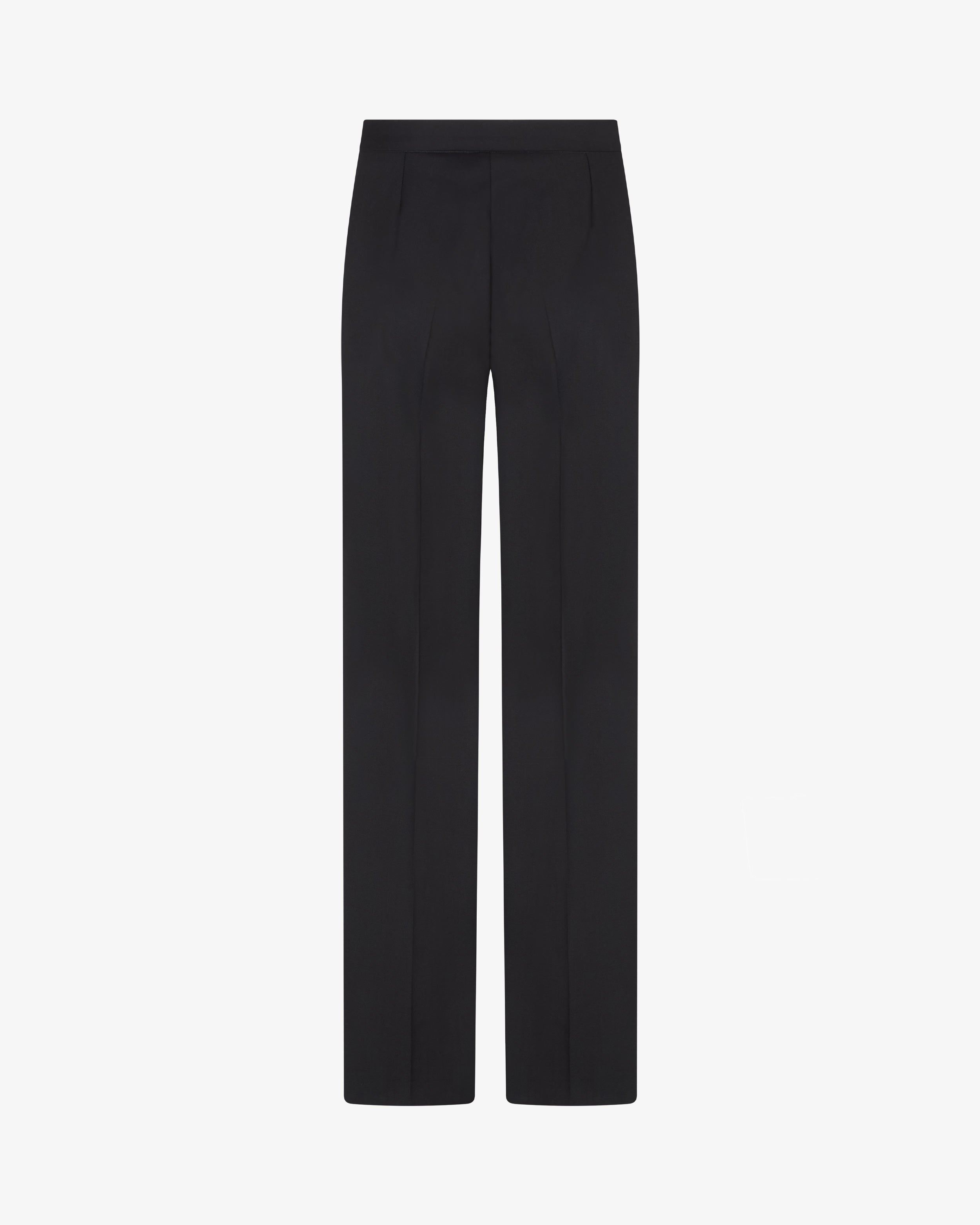 Wool Tapered Trouser - Black