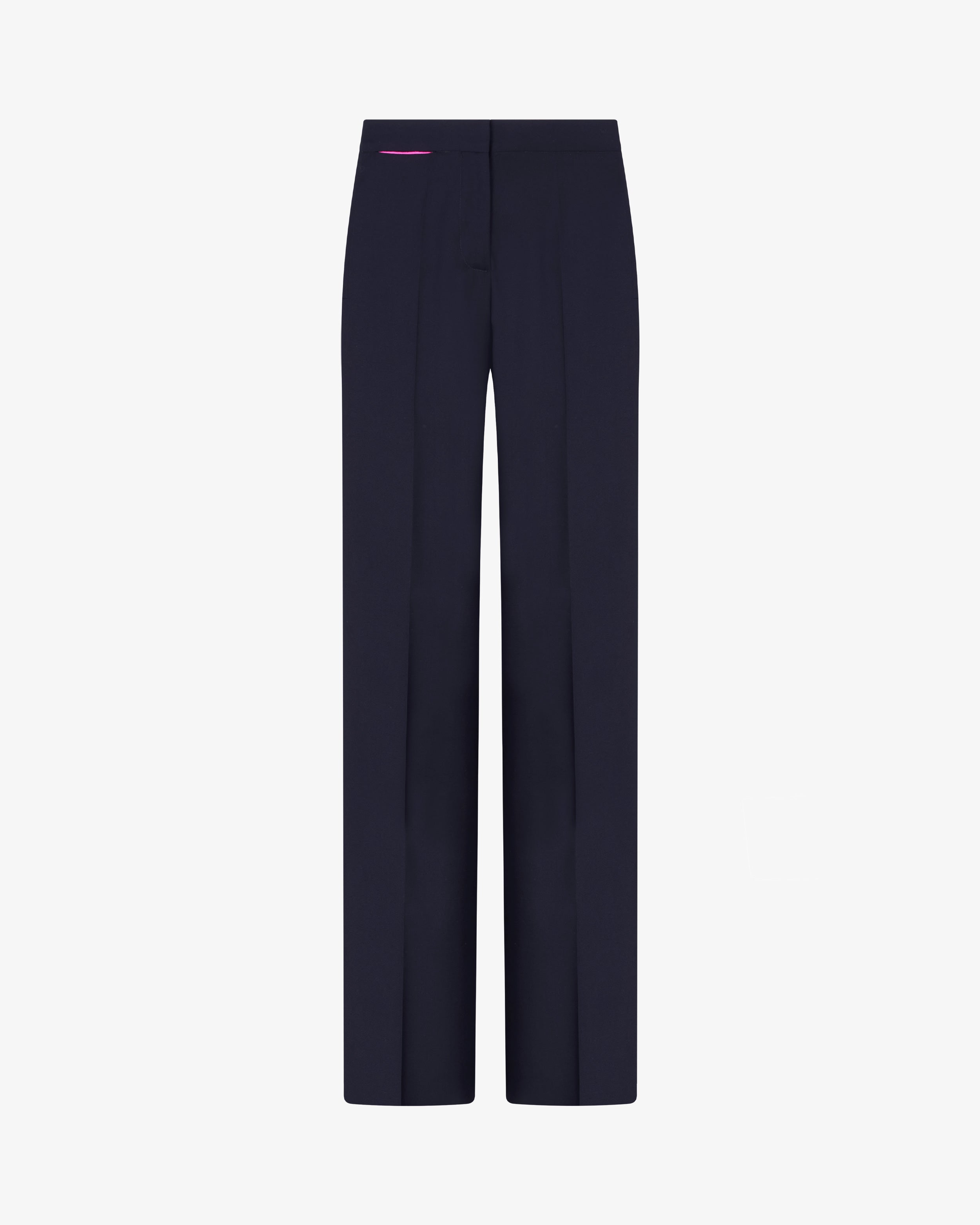 Wool Tapered Trouser - Navy