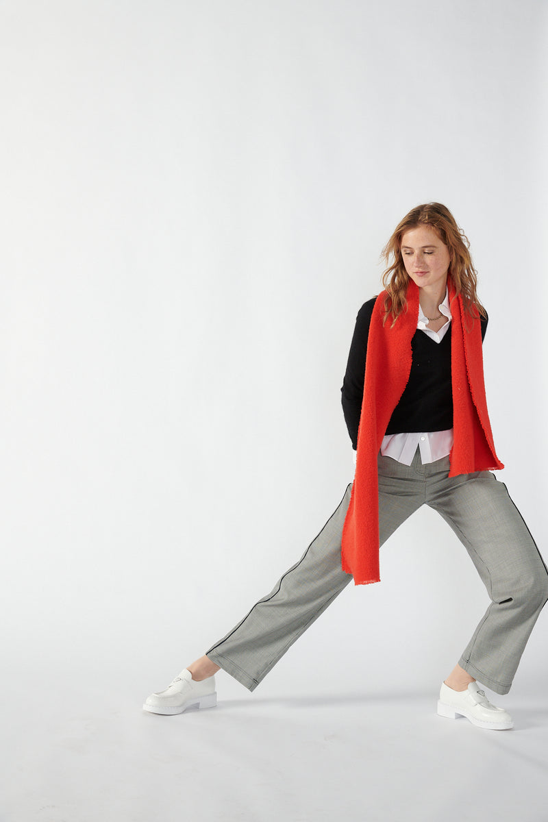 Serena Bute X Bute Fabrics Scarf - Red Lambswool picture #4