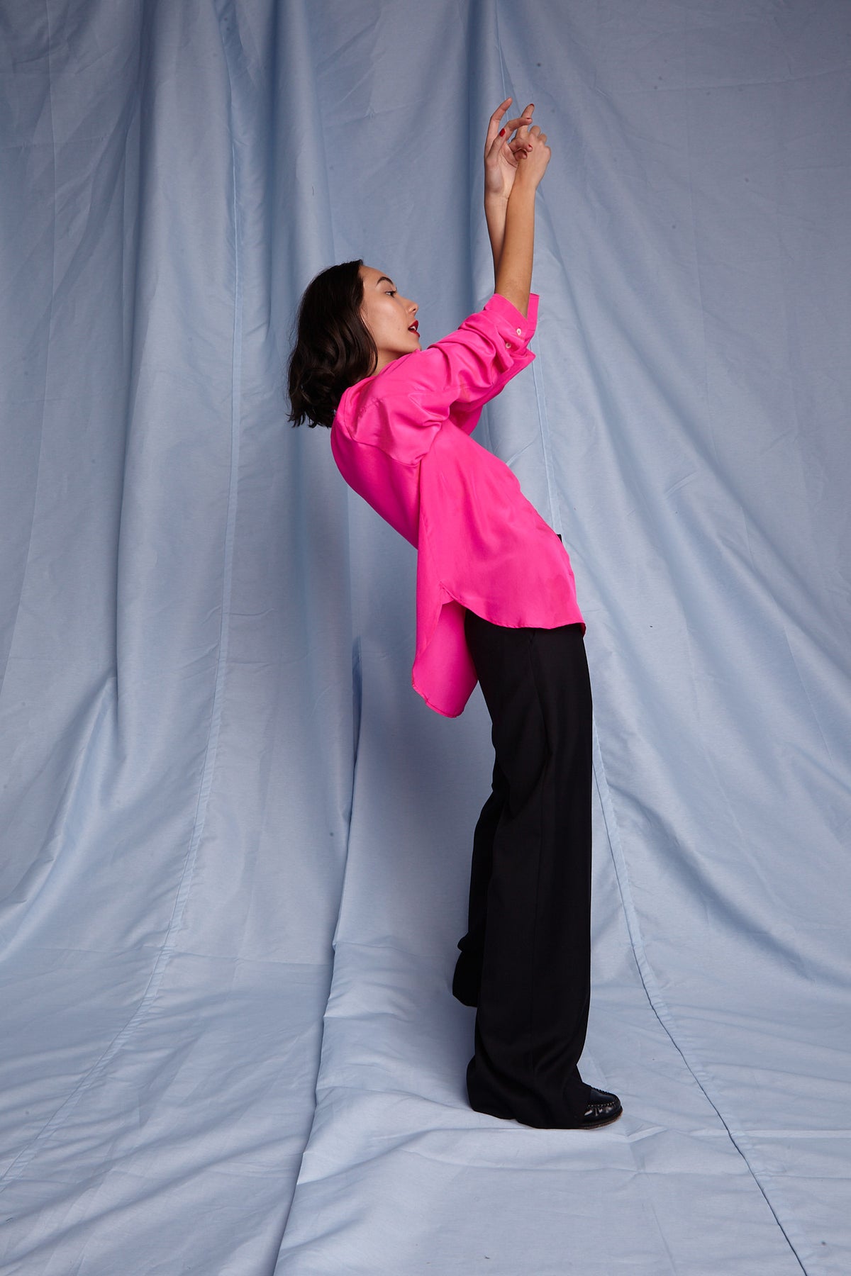 Oversized Shirt - Shocking Pink